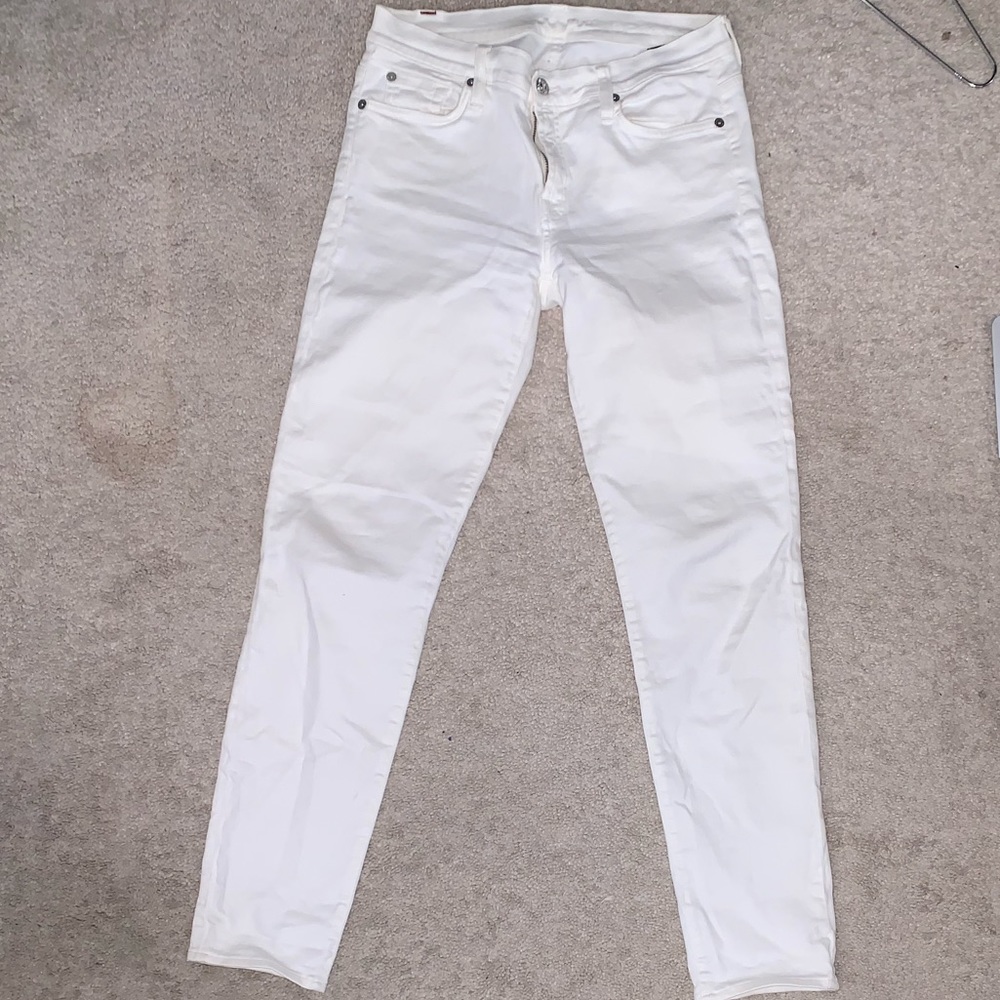 White Mid Rise women’s Jeans